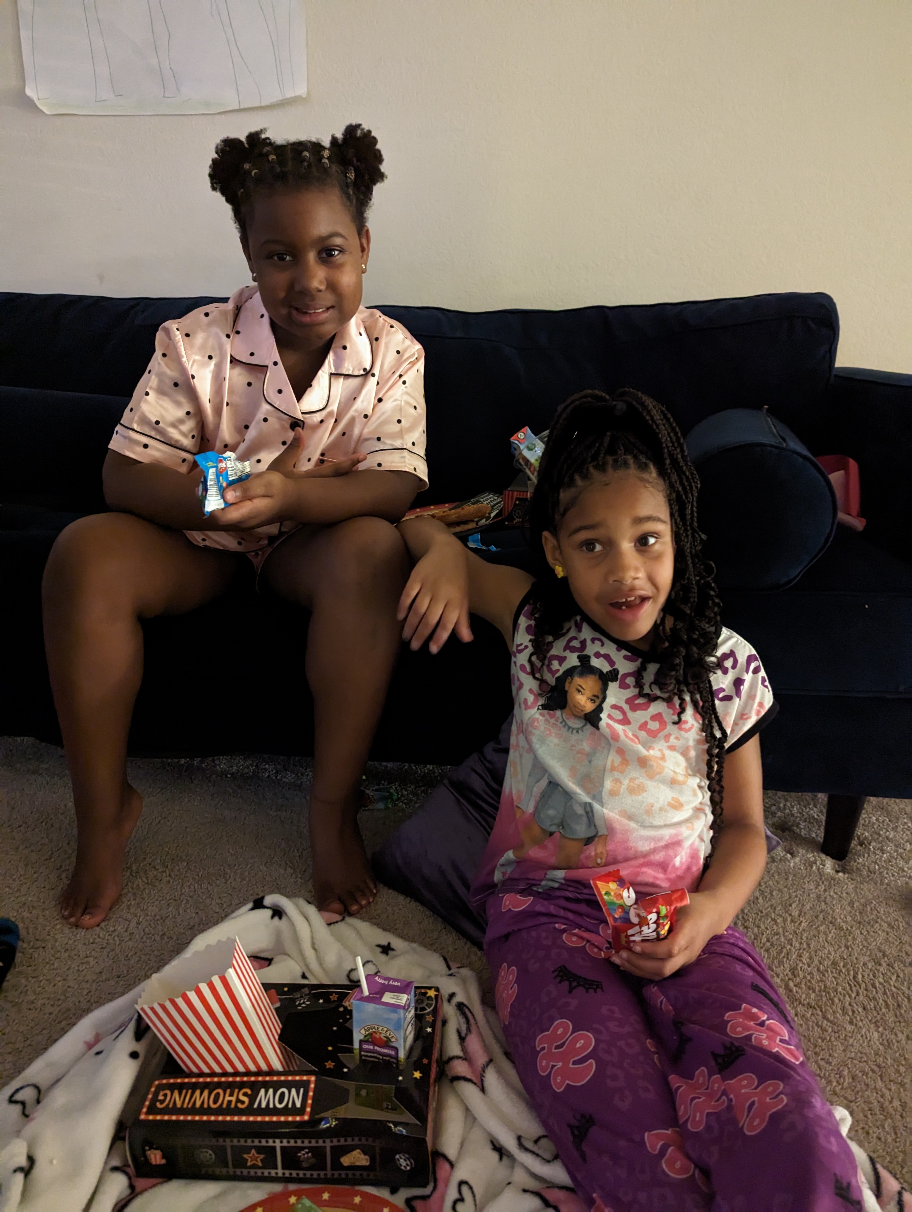 Movie night with a best friend