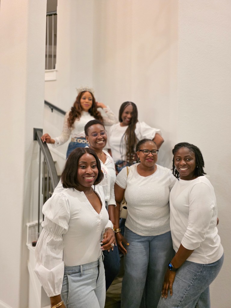 Ladies on the stairs again